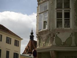 graz áustria vista de edifícios históricos foto