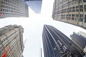 construção de Wall Street, cidade de Nova York, manhattan financeiro foto