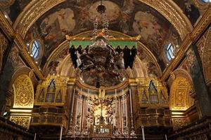 la valetta, malta st. joão interior da igreja, 2022 foto