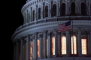 dc capitol à noite em washington eua foto