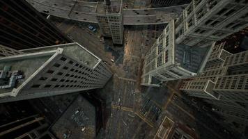 vista aérea dos telhados do edifício do centro de Nova York foto