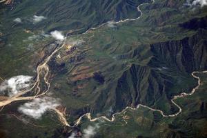 vista aérea de baja california sur sierra foto