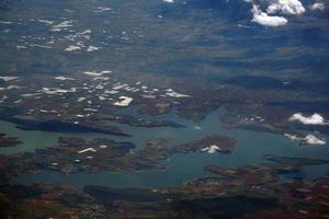 leon guanajuato panorama aéreo paisagem de lagos de avião foto