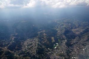 montanhas leon guanajuato panorama aéreo paisagem do avião foto