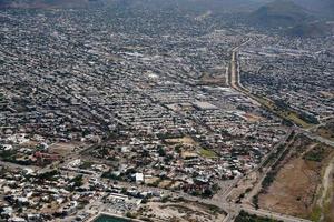 la paz baja california sur méxico panorama aéreo do avião foto