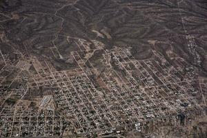 la paz baja california sur méxico panorama aéreo do avião foto