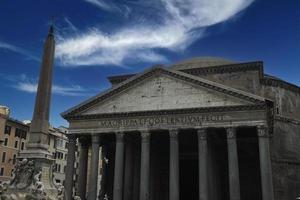 panteão em roma visão externa foto