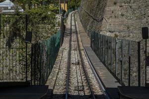 antigo teleférico de bergamo funicular foto