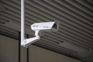 câmera cc ou visão de câmera de vigilância de segurança foto