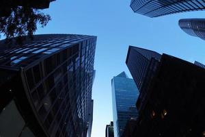 cidade de Nova York arranha-céu paisagem urbana da rua foto