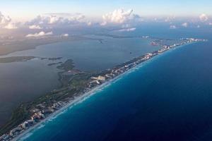 cancun vista aérea panorama paisagem foto