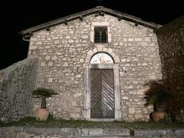 veroli vila medieval lazio frosinone visão noturna foto