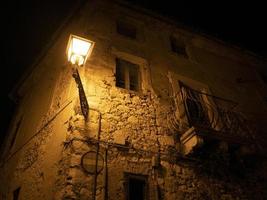 veroli vila medieval lazio frosinone visão noturna foto