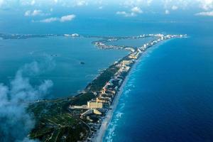 cancun vista aérea panorama paisagem foto