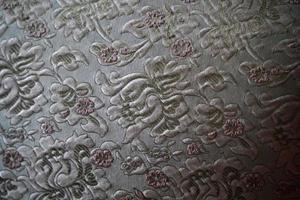 detalhe de tecido de sofá antigo foto