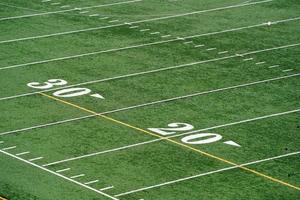 detalhe do campo de lacrosse de futebol americano foto