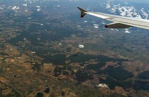 gatwick londres vista aérea panorama do avião foto