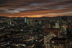 panorama de vista aérea da cidade do méxico foto