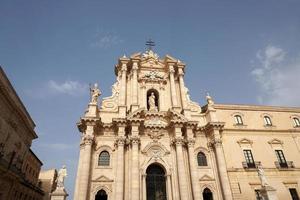 ortigia siracusa sicília itália casas antigas archimede lugar foto