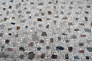 Pompeia ruínas pinturas e mosaicos foto