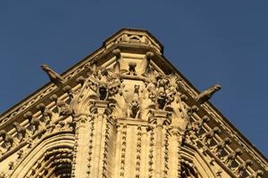 detalhe da catedral de notre dame paris foto