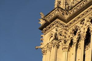 detalhe da catedral de notre dame paris foto