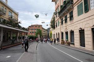 genoa, itália - 5 de maio de 2018 - retorno da euroflora a genoa no cenário único dos parques nervi foto