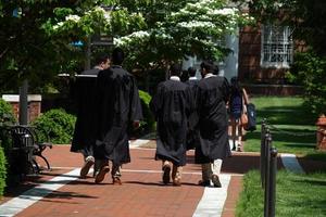 baltimore, eua - 21 de maio de 2018 - dia da formatura na universidade john hopkins foto