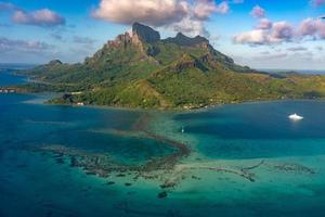 bora bora vista aérea panorama foto