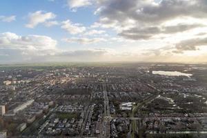 porto de amsterdã canais estradas vista aérea panorama foto