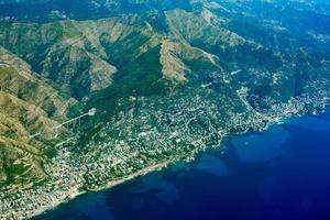 vista aérea de gênova itália foto