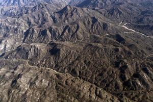 méxico baja california sur do panorama do avião foto