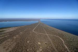 el mogote la paz méxico baja california sur do panorama do avião foto