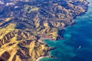 paisagem aérea da ilha do norte da nova zelândia foto