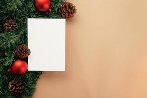 modelo de maquete de cartão de feliz natal