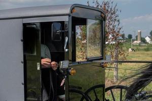 vagão buggy em Lancaster Pensilvânia Amish Country foto