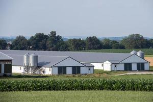 silo metálico de grãos em Lancaster Pensilvânia Amish Country foto