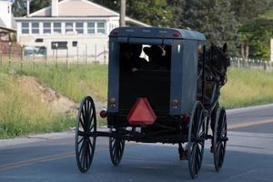 vagão buggy em Lancaster Pensilvânia Amish Country foto