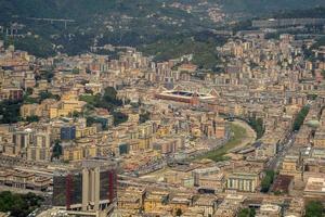 gênova estádio ferraris vista aérea paisagem urbana foto