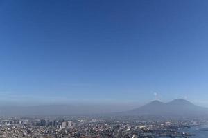 panorama de vista aérea de nápoles foto