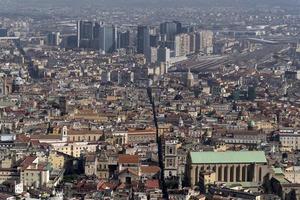 panorama de vista aérea de nápoles foto