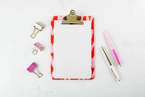 home office feminino flat lay foto