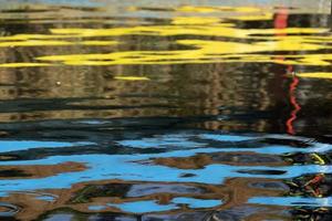 reflexão de barco em xochimilco é a pequena veneza da capital mexicana foto