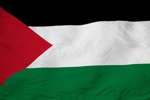 acenando a bandeira da Palestina em renderização em 3D foto