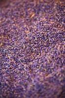 pilha de lavanda seca foto