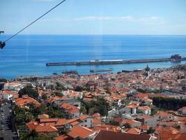 funchal, cidade e porto do teleférico foto