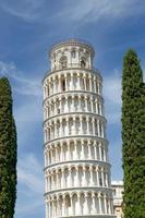 torre inclinada de pisa, toscana, itália foto