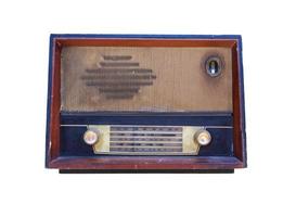 rádio antigo isolado foto