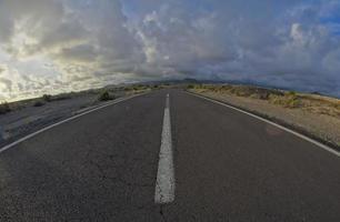 vista panorâmica da estrada foto