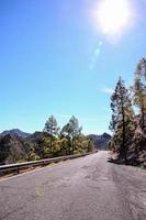 vista panorâmica da estrada foto